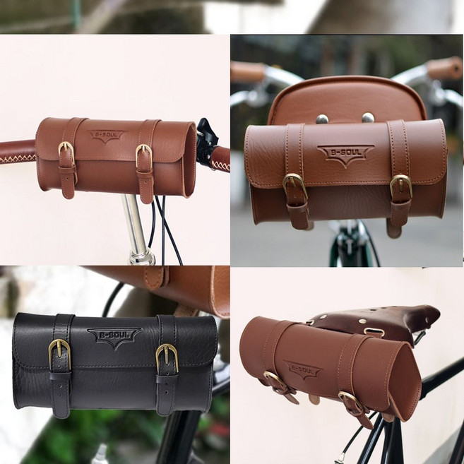 자전거 클래식가방 빈티지가방 가죽가방 핸들백 pro+0881Th, 클래식가방_브라운, 클래식가방_브라운, 1개