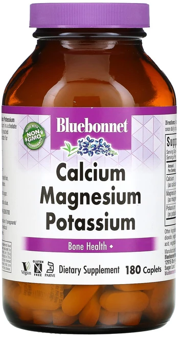 블루본넷뉴트리션 칼슘 마그네슘 칼륨 180정, 4개 - 쿠팡