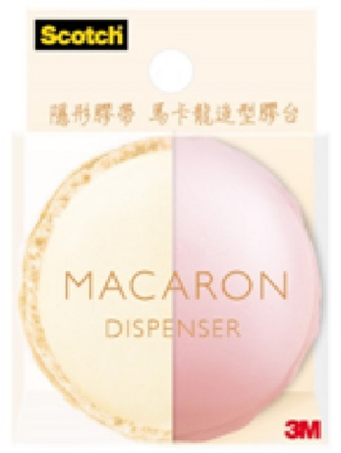 3M 馬卡龍造型膠台 隱形膠帶, 810MD-1 玫瑰覆盆子, 1個