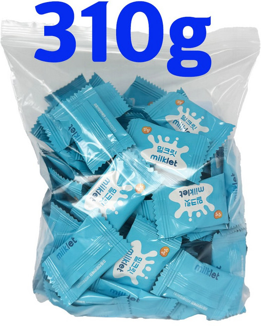 우유맛 캔디?? 앙팡 밀크릿 (대략 140개~155개) 아이들간식, 310g, 1개