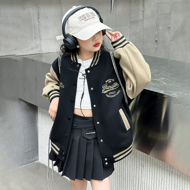 UPPERCUT 주니어 아동 공용 야구점퍼 남아 여아 아우터자켓 2COLOR