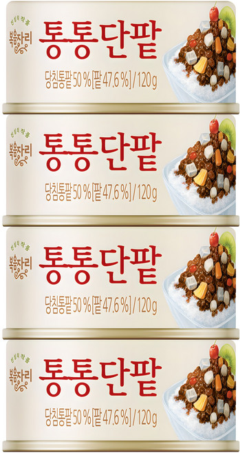복음자리 통통단팥, 120g, 4개