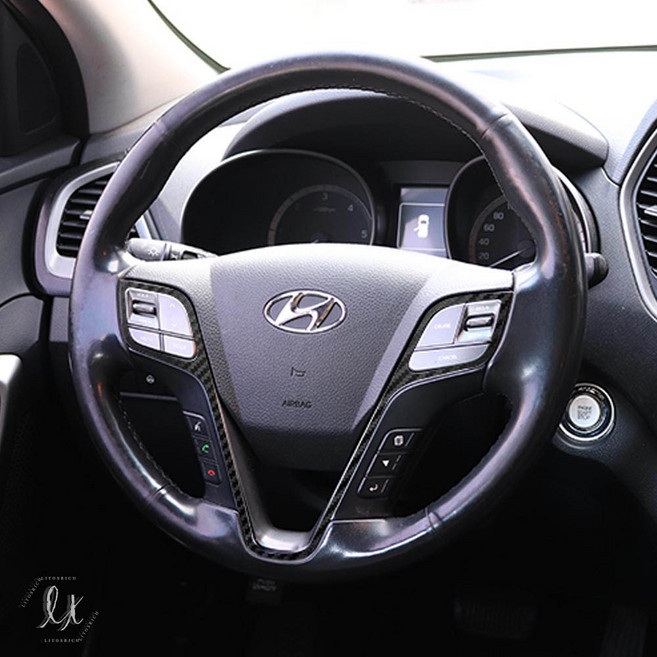 비브랜드 핸들 포인트 드레스업 기스방지 데칼 랩핑 보호필름 싼타페DM 호환제품, 실버카본, 1개