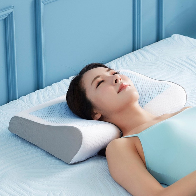 숙면 솔솔 냉감 여름 베개 쿨젤 메모리폼 경추베개 스르르 깊은잠 두피열 / 빠른배송 / 선물추천 / 쾌속건조
