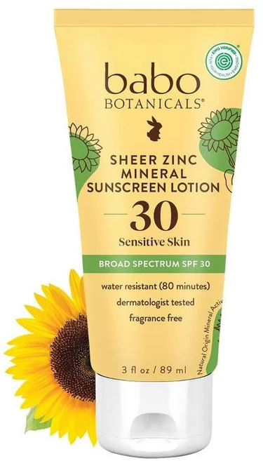Babo Botanicals 바보보타니칼 선크림 로션 시어 징크 미네랄 SPF 30 89ml, 1개 - 쿠팡