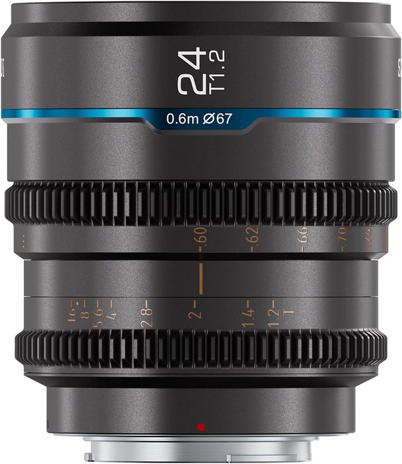 SIRUI Night Walker 24mm T1.2 (MS24L-G L 시네 렌즈 대구경 수동 포커스 렌즈 마운트, 1개
