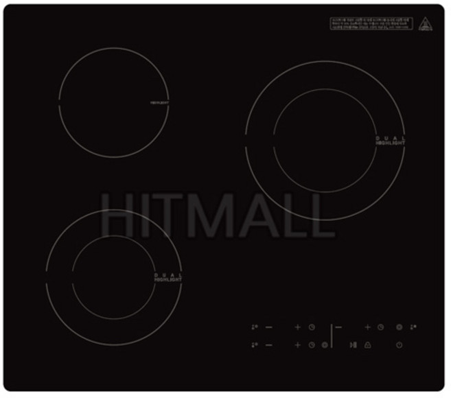한샘이펙스 HSEC-E3000K 전기레인지 3구 하이라이트