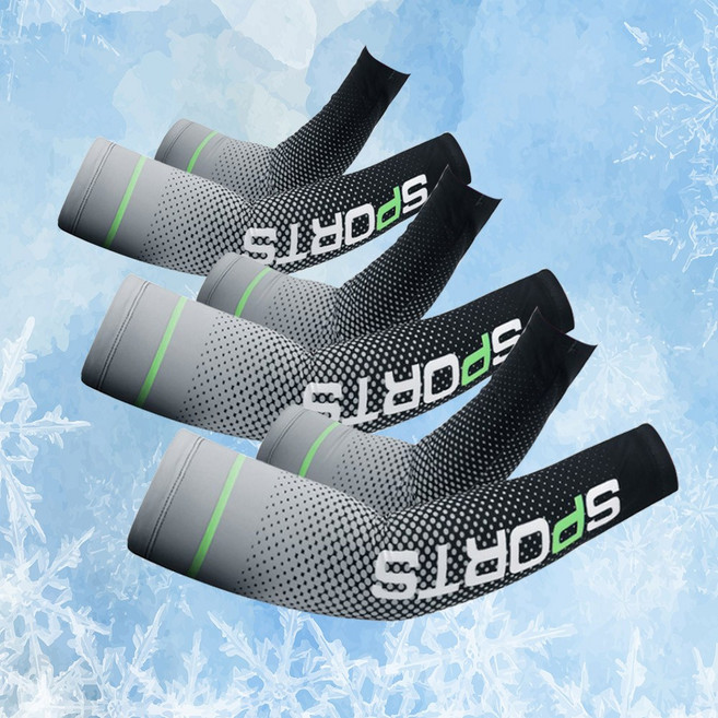 밀크린 남성 자외선 차단 아이스 쿨 팔토시 3종 세트, 그레이1+그레이1+그레이1, 1세트