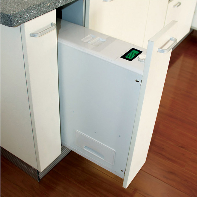 빌트인쌀냉장고 싱크대 신선 쌀통 틈새 스텐 가정용, 200 캐비닛 LCD (제품 너비 15CM)