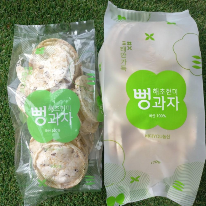 해초현미뻥과자 해초 현미 뻥과자 웰빙현미뻥과자 현미뻥튀기 뻥과자 저칼로리 국민간식, 12개, 100g
