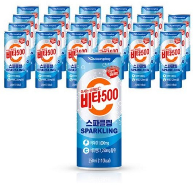 광동 비타500 스파클링, 250ml, 37개