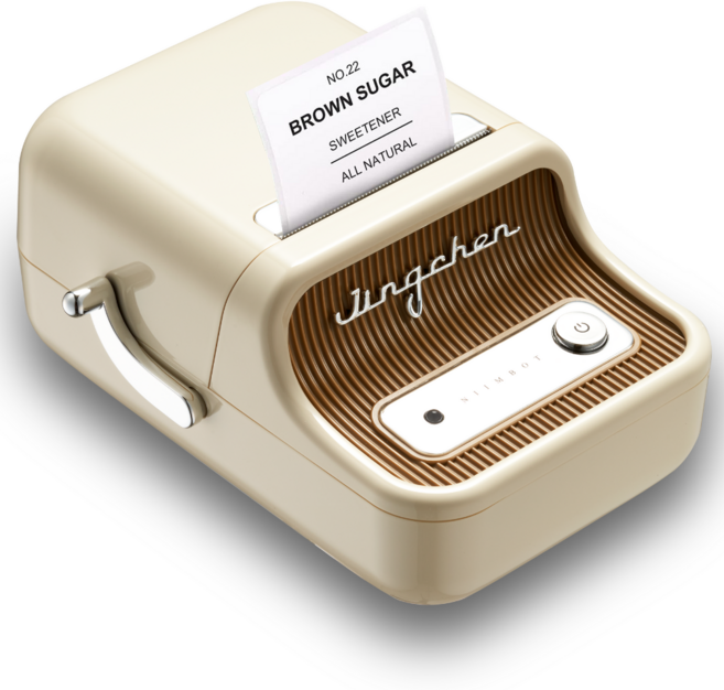 님봇 Niimbot B21 네임스티커 라벨프린터, B21프린터 크림화이트+사각화이트50x50, 1개