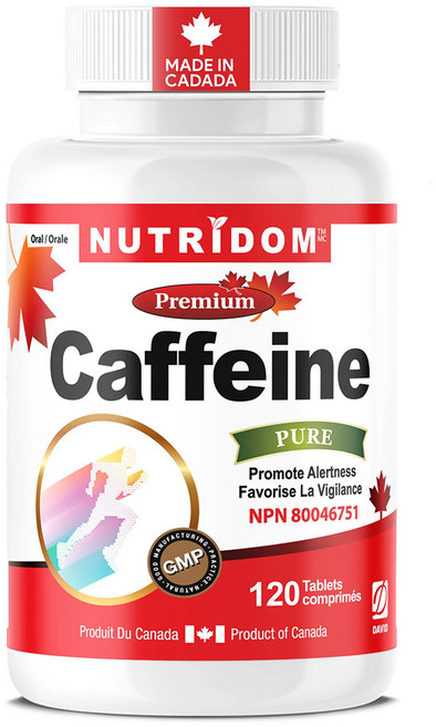 캐나다 뉴트리돔 카페인 활력 충전 Caffeine 200mg 120정, 1개