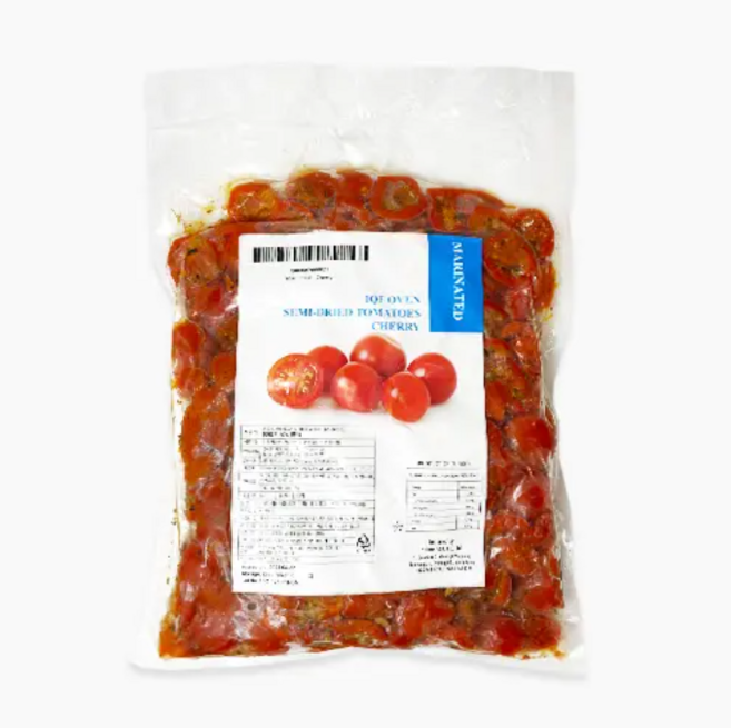 네이처-냉동 오븐 세미 드라이 토마토 하프컷 마리네이티드 80%(파랑) 아이스박스+드라이아이스포함, 1개, 1kg