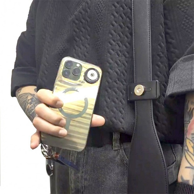 코코링하우스 라이더 전용 마그네틱 탈착형 스마트폰 조끼, 블랙