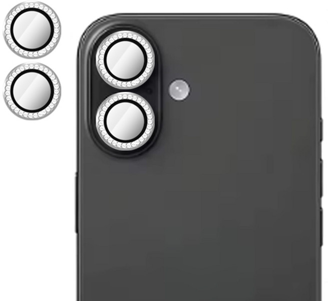 투에이비 아이폰 호환 메탈 카메라 강화유리, 2세트