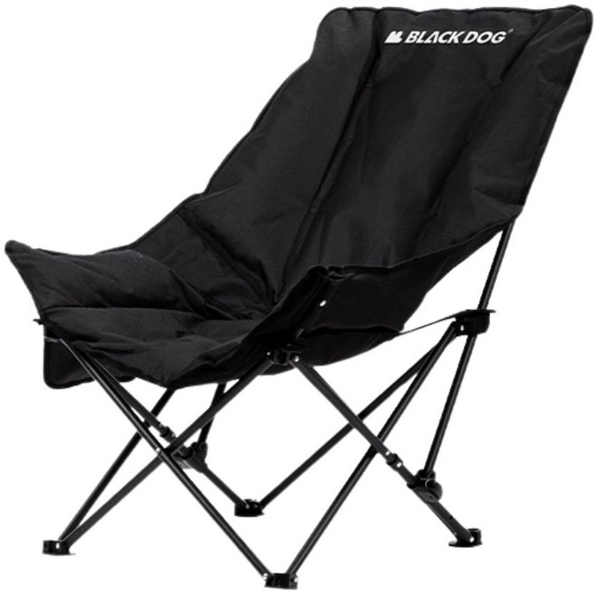 BLACK DOG 黑狗 浮月UC可調節折疊躺椅, 夜幕黑, 1個