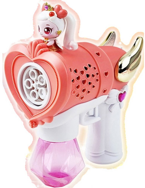 애들랜드 캐치티니핑 스피닝오토 달콤핑 버블건, 핑크, 1개