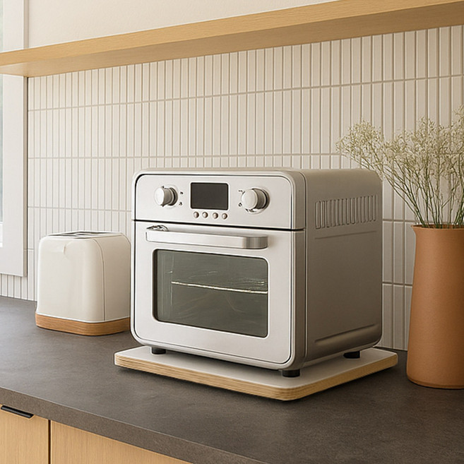 젠틀그레인 HPL 에어프라이어 열차단 받침대 매트 진동방지 화이트, 사각형 500mmX350mm, 1개