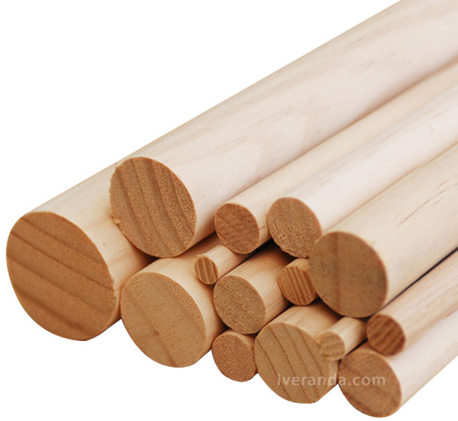 아이베란다 목봉 마크라메 길이 900mm 환봉 원봉 원목 나무봉, 두께, 60T, 1개