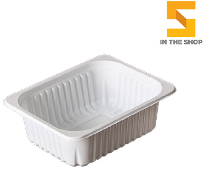 PP실링용기 JH 12155 화이트 100개-소분 일회용 배달 포장용기, 1개, 100개