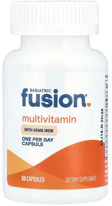 Bariatric Fusion 철분 함유 종합비타민 캡슐 30정 BFF-00778, 1개 - 쿠팡