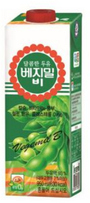 달콤한 베지밀B비 두유 950ml x 12팩 264522, 달콤한 베지밀B(비) 두유 950ml x 12팩