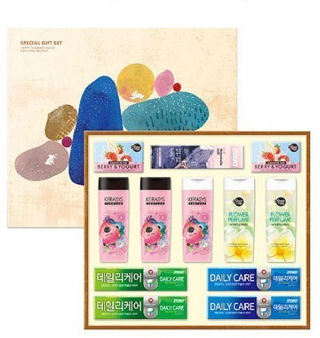 설 추석 명절 선물세트 애경 샴푸 린스 생활용품 12종 따사로운남자, 단품