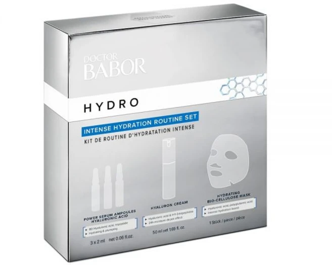BABOR 닥터 바보르 하이드로 세트 보습 제품 크림 앰플 및 마스크 집중 보습 산뜻하고 장미빛 안색 3개입, 1개 - 쿠팡