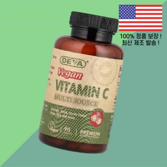 데바 베지테리안 비타민C 비타민씨 비타민시 멀티 소스 90정 Deva Vegan Vitamin C Multi Source 90 Tablets - 쿠팡