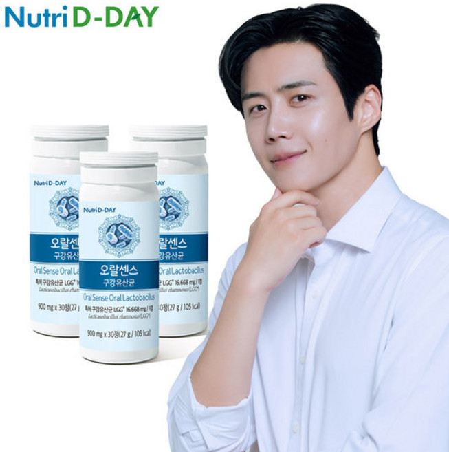 뉴트리디데이 오랄센스 구강유산균, 30정, 3개