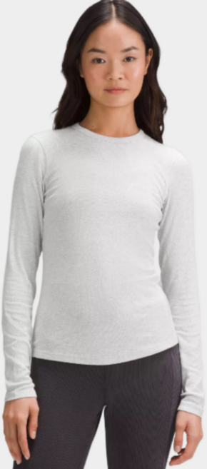 룰루레몬 홀드 타이트 롱슬리브 여성 슬림핏 기본 긴팔티 데일리 이너웨어 모달소재 필라테스 요가 상의 매장판