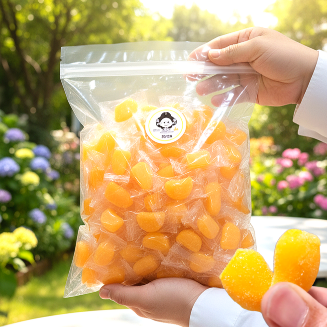 안주인몰 애플망고젤리 %함유 대용량 망고모양 학교 간식 부모님 건과일 선물 여행 회사 유치원, 1kg, 1개