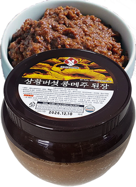 진조미 상황버섯 콩메주 된장 더블(+) 전통발효식품, 1개, 1kg