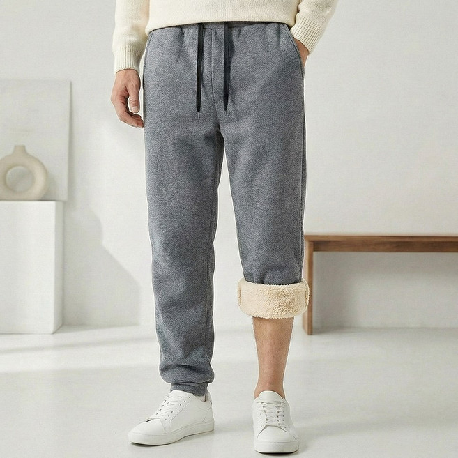 스토리원 남성 겨울 방한 털 기모 조거 바지 팬츠 JG-FWBM852