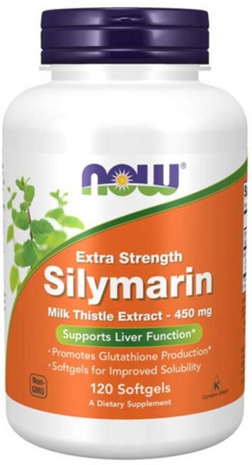 [Now Foods] 나우 푸드 밀크 씨슬 엑스트라 스트렝스 450 mg 120 소프트젤, 1개, 120정