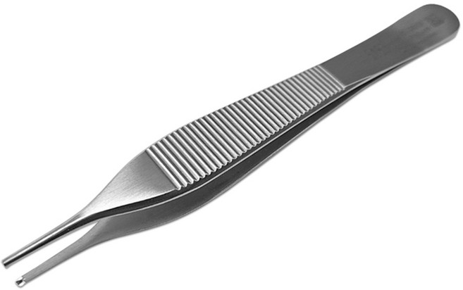 SHANZA 에디슨핀셋 유구 12cm Adson Forceps, 1개