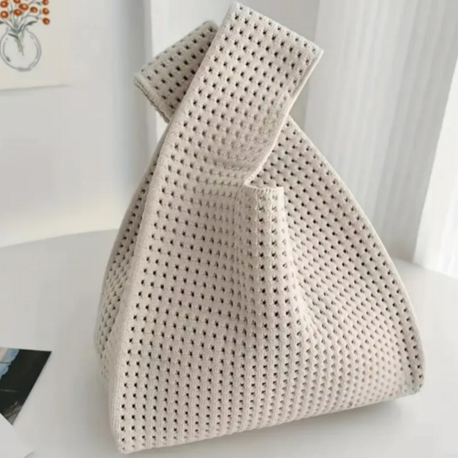 니트 가방 미니 데일리 여성 와플 백