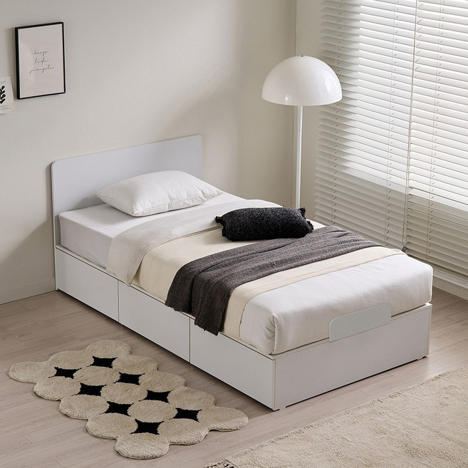 동서가구 토리 3서랍 수납침대 SS (매트 제외) DF645700, 화이트