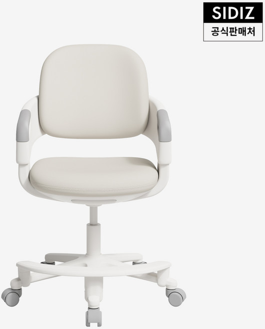 시디즈 링고 2세대 초등학생 어린이 의자 (발받침 포함), 바퀴형, 그레이쉬그린