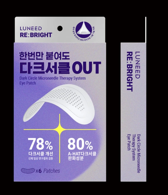 [루니드] 리브라이트 다크서클 패치 - 눈밑 지방 기미 잡티 마이크로 니들 아이패치, 1개, 6개입 - 쿠팡