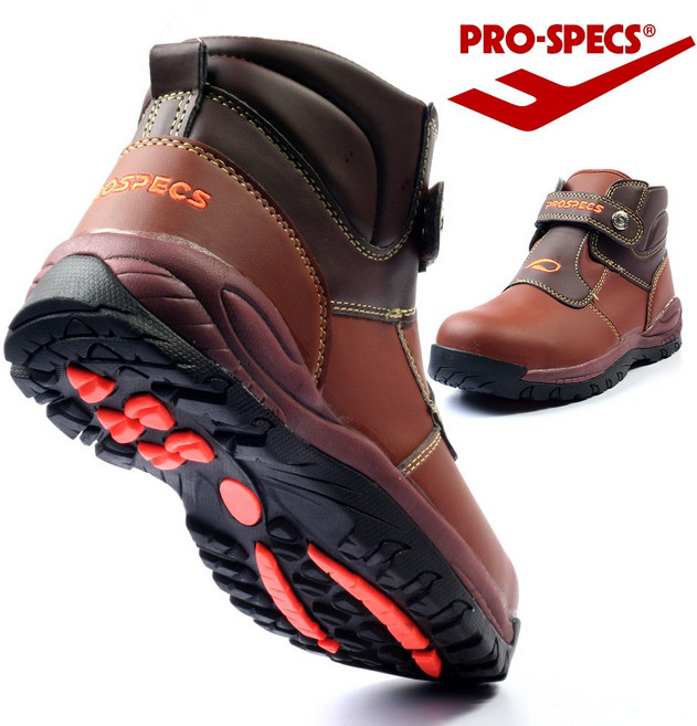 프로스펙스 안전화 PS-603 천연소가죽 발목 안전신발, 1개