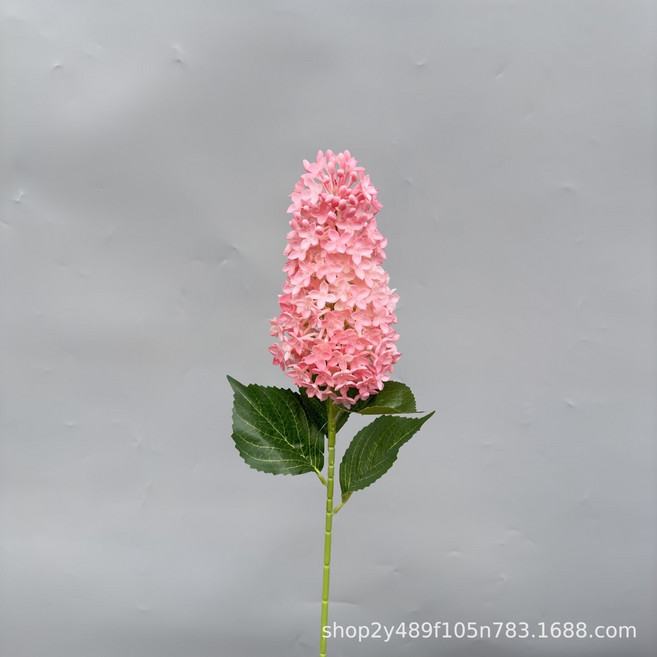 軟膠寶塔繡球 仿真花 婚慶裝飾 婚禮地排花 假花束, 軟膠寶塔繡球02, 1個