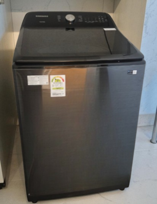 삼성전자 그랑데 통버블 세탁기 23kg 방문설치, WA23A8375KV, 블랙캐비어
