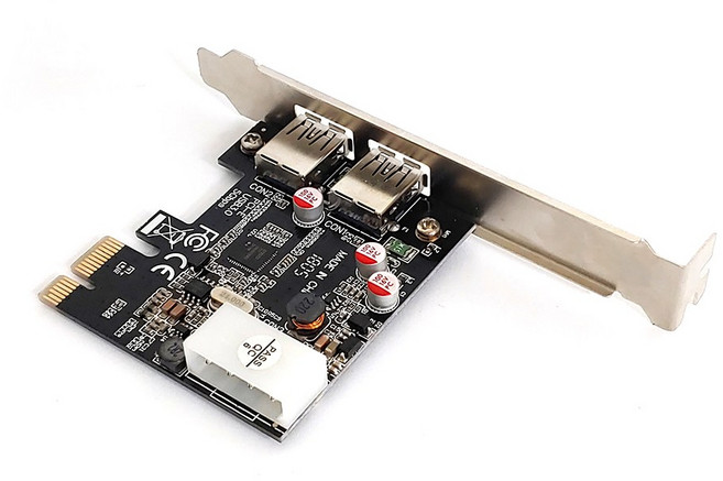 PCI-E USB3.0 A타입 듀얼포트 초고속 확장카드 컴퓨터 PC 슬롯 x1 배속, 01. 212U3 (1년무상 A/S), 2개