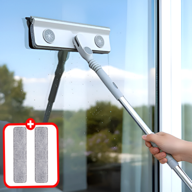 세요나 고층싹싹 유리창 청소 도구, 화이트, 1개