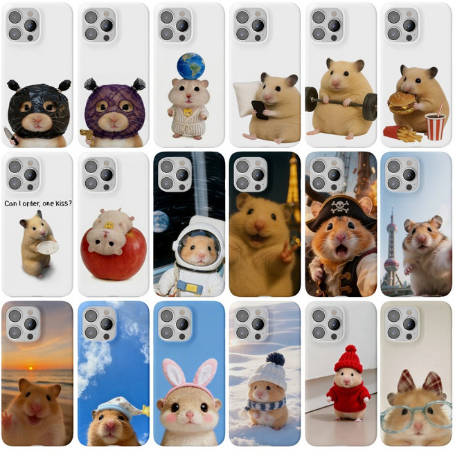 귀여운 햄스터 케이스 갤럭시 A10E 포켓몬폰 X커버5 A12 A13 A14 A15 A16 A17 A20 A21S A23 A24 A25 A26