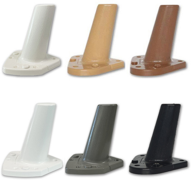 플라스틱 삼각발 125mm 발통 선반다리 거실장다리 다릿발 협탁 서랍장 폴딩박스다리, 삼각발 원형 오크색, 1개