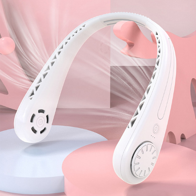 넥밴드 넥팬 목풍기 휴대용 목걸이 선풍기 Z-9, 목걸이 선풍기 Z-9_화이트