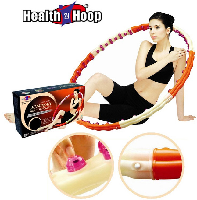 헬스원 훌라후프 여미마후프2 1.7kg 지압자석 조립식, 1.8kg, 1개